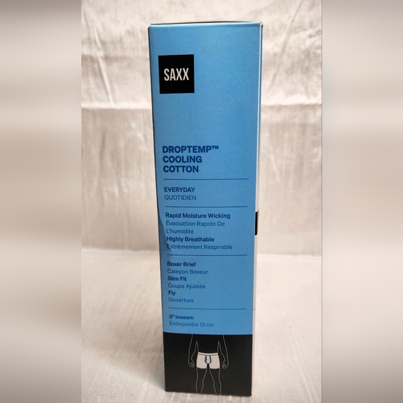 MENS SAXX 2 PACK BOXER BRIEF (SMALL) DROPTEMP COOLING COTTON - Picture 4 of 4